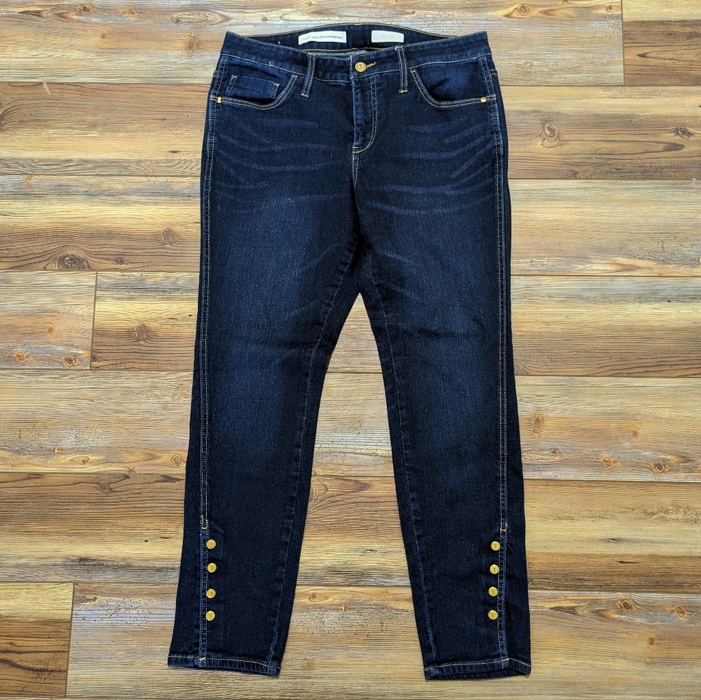 Pilcro And The Letterpress Anthropologie Stet Twisted Seam Mid Rise Jean Size 31